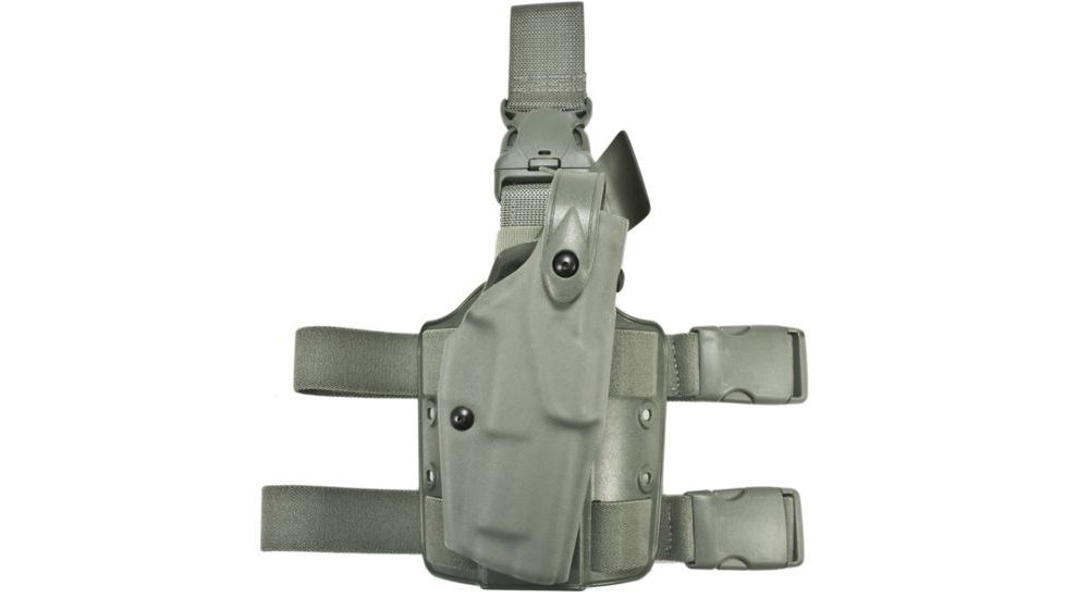 Safariland 6305 ALS Tactical w/ Quick Release Leg Harness Holster, Right Hand, Foliage Green, 6305-73-541-MS15-MS26