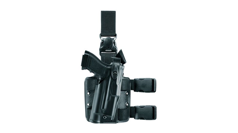 Safariland 6305 ALS Tactical w/ Quick Release Leg Harness Holster, Right Hand, Brown, 6305-73-551-MS15-MS18