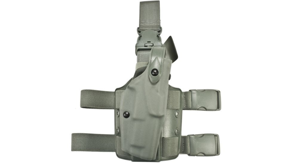 Open Box, Dealer Demo, Safariland 6305 ALS Tactical w/ Quick Release Leg Harness Holster, SIG Sauer P226R/SIG Sauer P220R/SIG Sauer P226R DAK/SIG Sauer P220R DAK, Right Hand, STX, Foliage Green, 6305-7742-541-SP10
