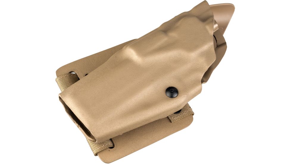 Safariland ALS Tactical Thigh Holster, Left Hand, STX FDE Brown Small Molle Adapter Plate 6354-56-552-MS8