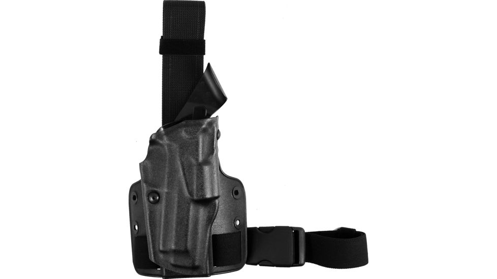 Safariland 6354 ALS Thigh Holster w/Single Strap &amp; Shroud, STX Tac Black - Beretta 92/96 