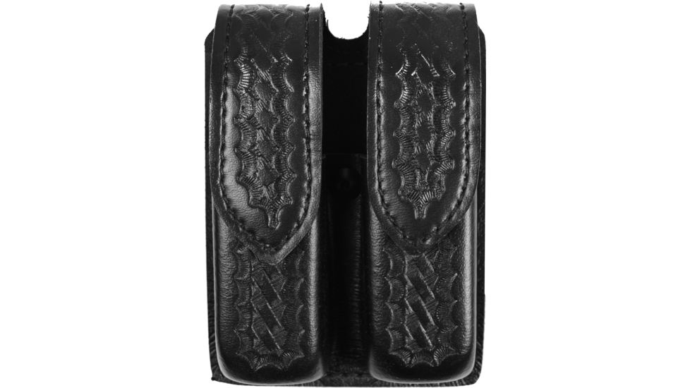 Safariland Double Handgun Magazine Pouch, Basket Black, Ambidextrous 773834HS