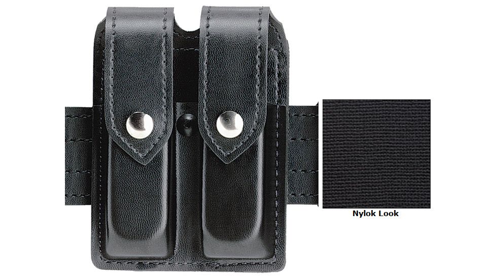 Safariland Double Mag Pouch w/Flap Nylok Black Colt 1911 78-53-22PBL
