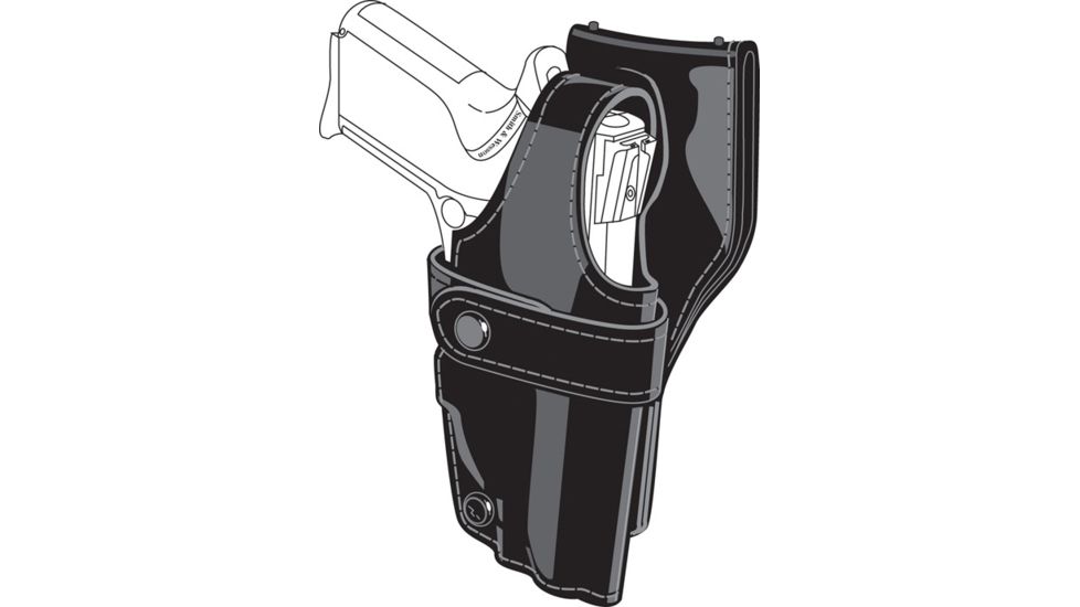 Safariland Duty Holster, SSIII Low-Ride, Level III Retention - Basket Black, Right 0705-105-181
