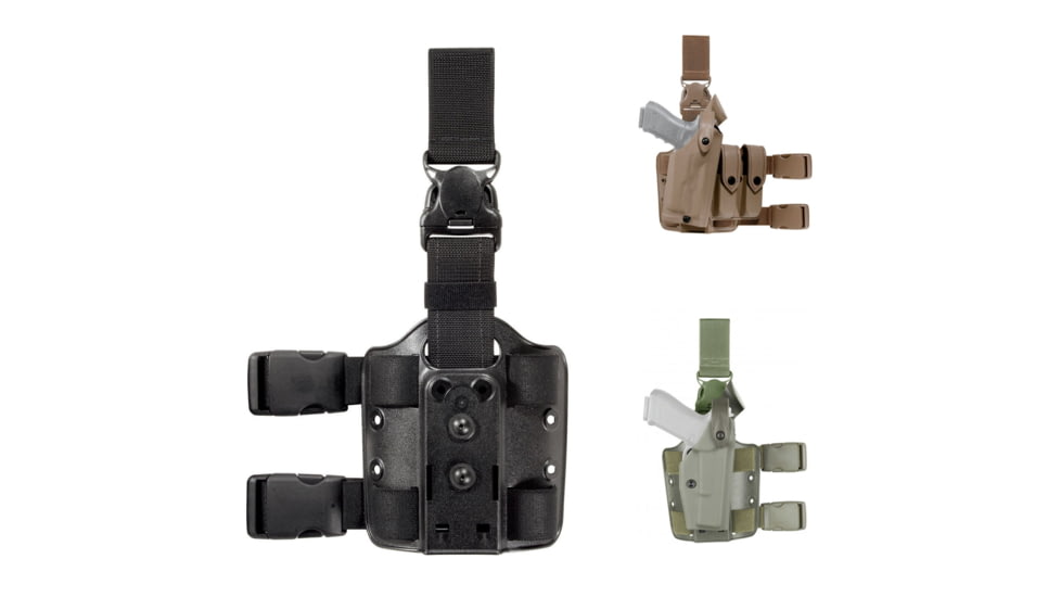 Safariland Glock QR 6005V SLS Holster, Black, Flat Dark Earth, OD Green