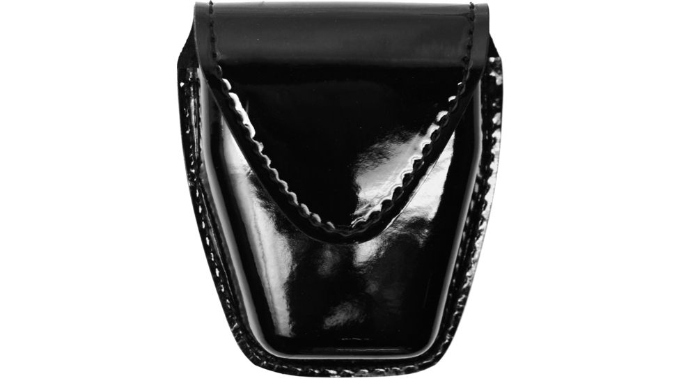 Safariland 190 Handcuff Pouch, Top Flap, Hi Gloss Black, Hidden Snap - 190-2-9HS 