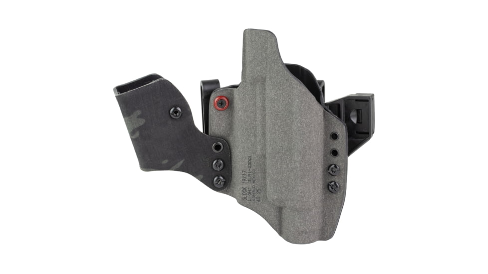 Safariland INCOG-X, Joint Collaboration with Haley Strategic, Inside the Waistband Holster, Fits Glock 17/19 with Light, Integrated Magazine Caddy, Microfiber Suede Wrapped Boltaron Construction, Multicam Black, Right Hand, 1341383