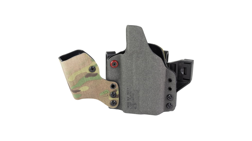 Safariland INCOG-X, Joint Collaboration with Haley Strategic, Inside the Waistband Holster, Fits Glock 17/19 with Light, Integrated Magazine Caddy, Microfiber Suede Wrapped Boltaron Construction, Multicam, Right Hand, 1341340