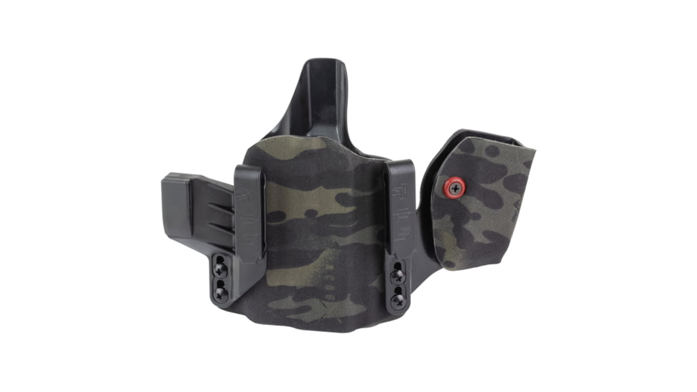 Safariland INCOG-X, Joint Collaboration with Haley Strategic, Inside the Waistband Holster, Fits Glock 17/19 with Light, Integrated Magazine Caddy, Microfiber Suede Wrapped Boltaron Construction, Multicam Black, Right Hand, 1341336
