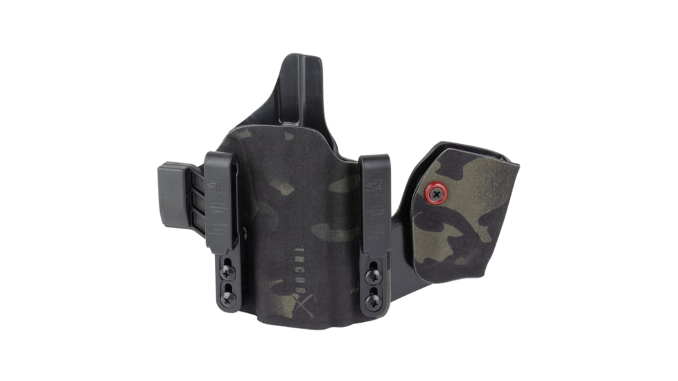 Safariland INCOG-X, Joint Collaboration with Haley Strategic, Inside the Waistband Holster, Fits Glock 43X/48, Integrated Magazine Caddy, Microfiber Suede Wrapped Boltaron Construction, Multicam Black, Right Hand, 1341407