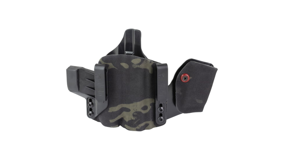 Safariland INCOG-X, Joint Collaboration with Haley Strategic, Inside the Waistband Holster, Fits Glock 43X/48 with Light, Integrated Magazine Caddy, Microfiber Suede Wrapped Boltaron Construction, Multicam Black, Right Hand, 1341401