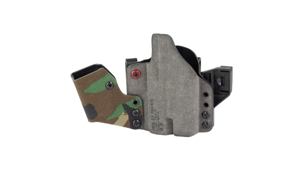 Safariland INCOG-X, Joint Collaboration with Haley Strategic, Inside the Waistband Holster, Fits SIG P365/X/XL with Light, Integrated Magazine Caddy, Microfiber Suede Wrapped Boltaron Construction, Woodland Camo, Right Hand, 1341419