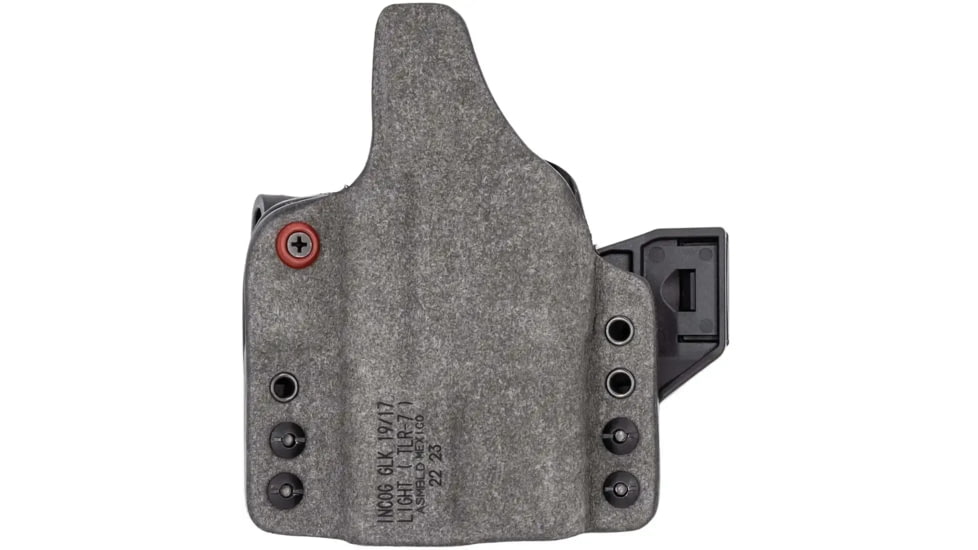 Safariland INCOG-X, Joint Collaboration with Haley Strategic, Inside the Waistband Holster, Fits Springfield Hellcat Pro with Red Dot, Boltaron Construction, Suede Finish, Gray, Right Hand, 1336884,