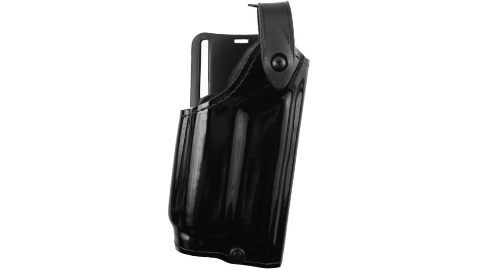 Safariland Level II Retention, Mid-Ride Holster - Hi Gloss Black, Right 6280-77421-91