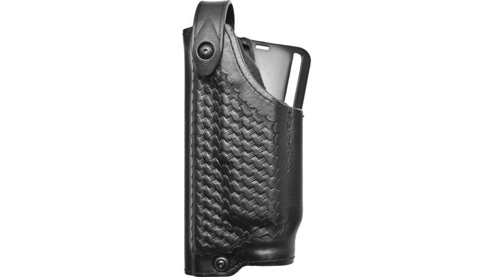 Safariland 6280 SLS Level II Retention Mid-Ride Duty Holster, SA XD-M 4.5in 9mm/.45 ACP/.40 S&amp;W, X300U, Left, Basketweave, Black, 6280-14921-82-S