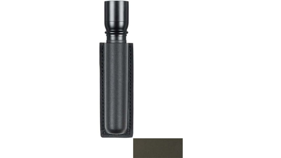 Safariland Model 306 Open Top Mini Flashlight Holder, 6 V SurFire Light, OD Green, STX Tactical, MOLLE, 306-1-563-MSA