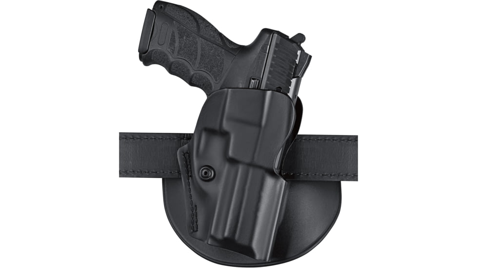 Safariland 5198 Open Top Concealment Paddle/Belt Loop Glock Holsters w/Detent, Glock 43, Right, STX Basket Weave, Black, 1190998