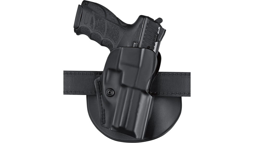 Safariland 5198 Open Top Concealment Paddle/Belt Loop Holster w/Detent, Left Hand, STX Plain, 5198-894-412