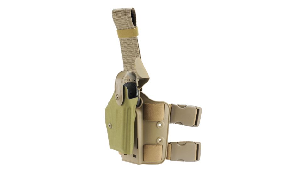Safariland Model 6004USN SLS Low Drop-Leg Holster, Glock 19/23/32, Right Hand, Cordura Khaki, 6004USN-283-751