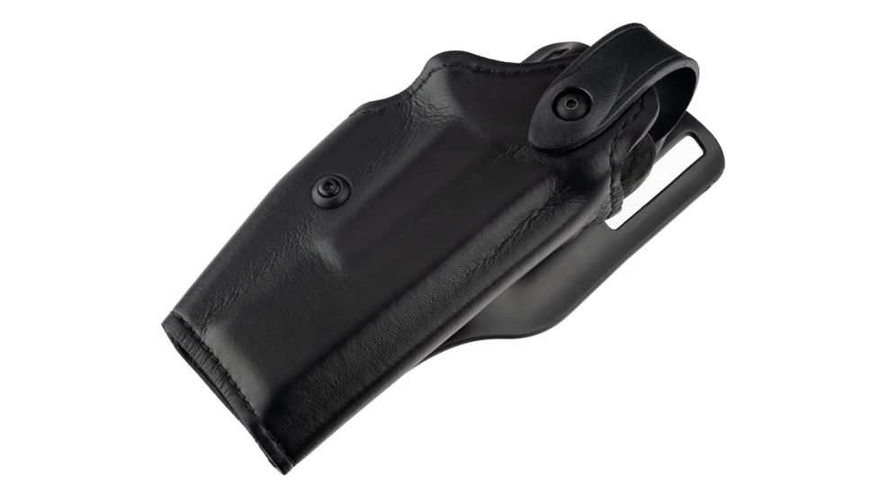 Safariland Model 6285 SLS Low-Ride Level-II Duty Holster, Glock 17/22/31 w/Dual Magazine Release, Right Hand, Plain Black, 6285-983-61