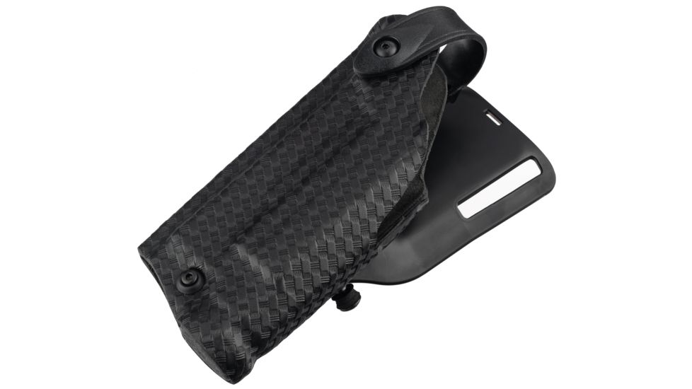 Safariland Model 6285 SLS Low-Ride Level-II Duty Holster, Glock 17/22/31 w/SF X200/X300/X300U Light, Left Hand, STX Basket Weave Black, 6285-836-482