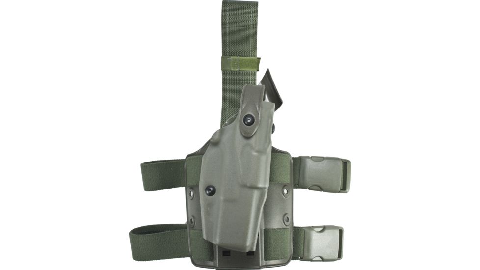 Safariland 6304 ALS/SLS Tactical Holster, H&amp;K VP9 w/ITI M3, TLR-1, Surefire X200, X300, or X300U,, OD Green, Right Hand, 6304-5932-561