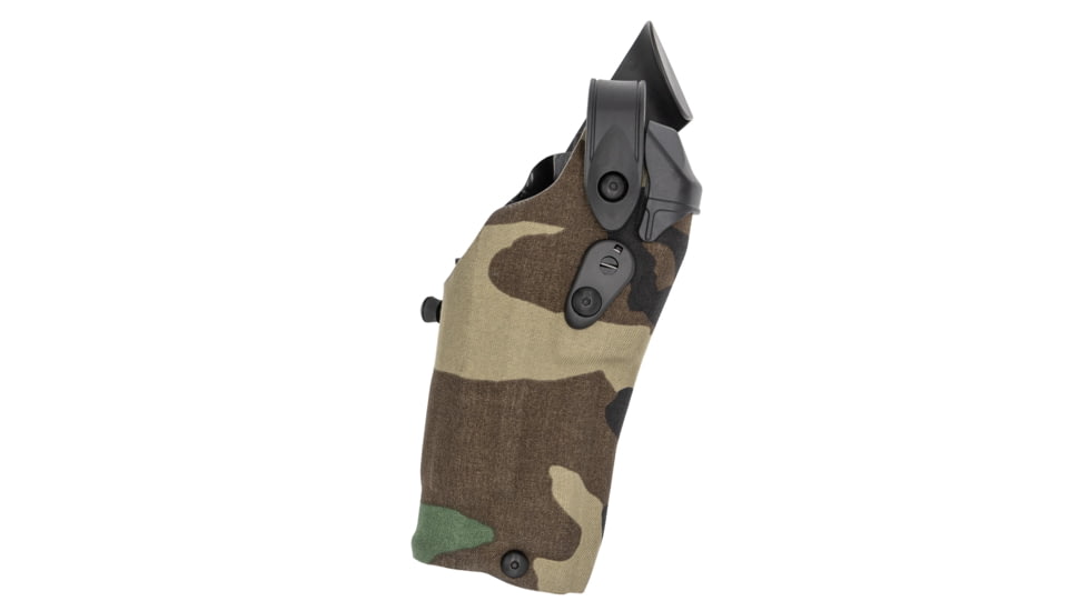 Safariland Model 6304RDS ALS/SLS Tactical Drop Leg Holster, P320 Rx 9 w/ Light, Right, Camo, 1334155