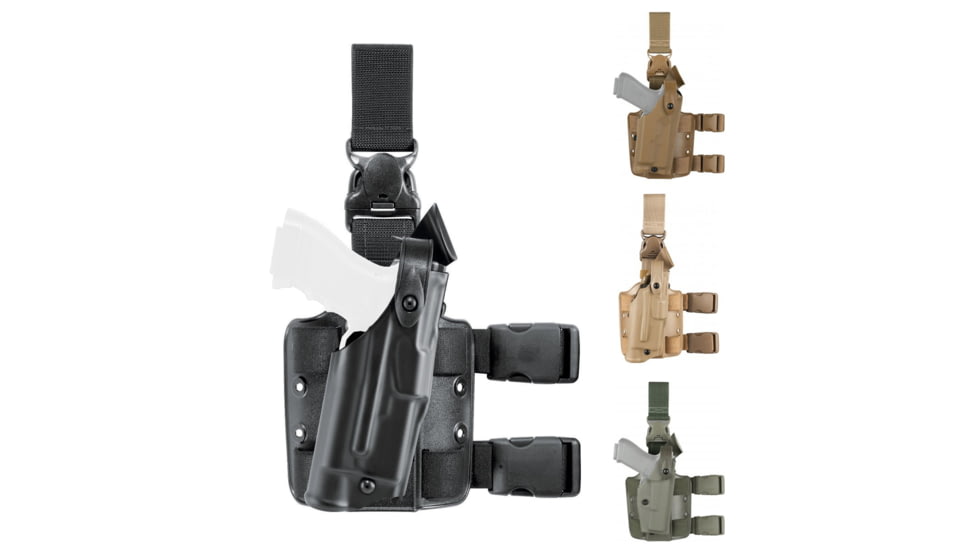 Safariland Model 6304RDS-SP10 ALS/SLS Drop Leg Holster, Black, Flat Dark Earth, Multi Cam