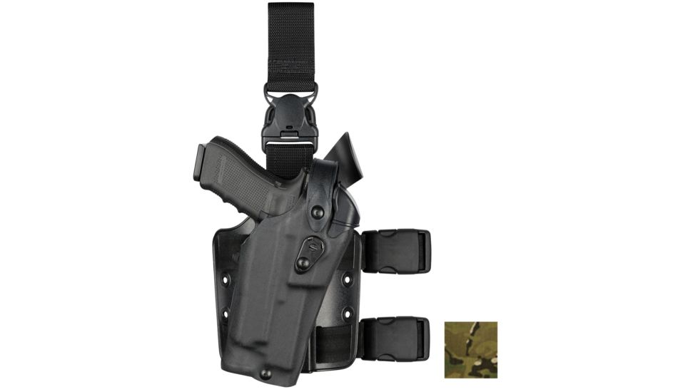 Safariland Model 6305RDS ALS/SLS Drop Leg Holster, SIG Sauer P320 Compact, Left Hand, Cordura, Multi Cam, 6305RDS-7502-702