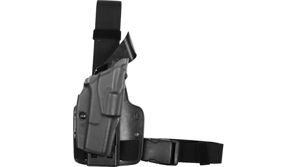 Safariland Model 6354 ALS Drop-Leg Holster, Glock 17/22/31 w/ITI M3 Light, Right Hand, STX Plain Black, 6354-832-411