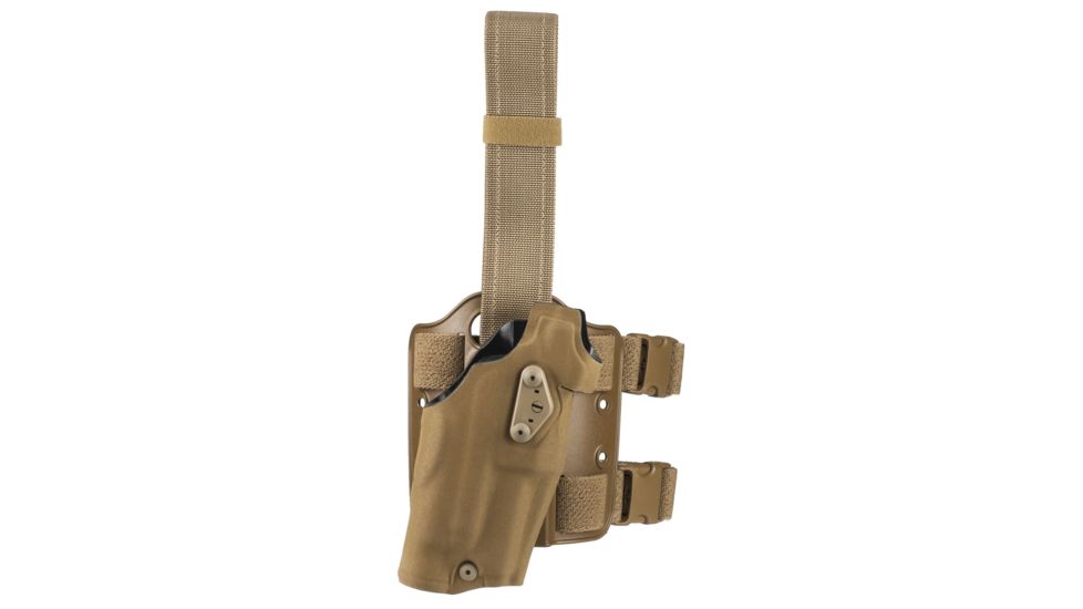Safariland Model 6354 ALS Tactical Thigh Holster, Glock 17 Gen 5, SureFire X300U, Right, STX Tactical, Coyote Brown, 6354-8325-761