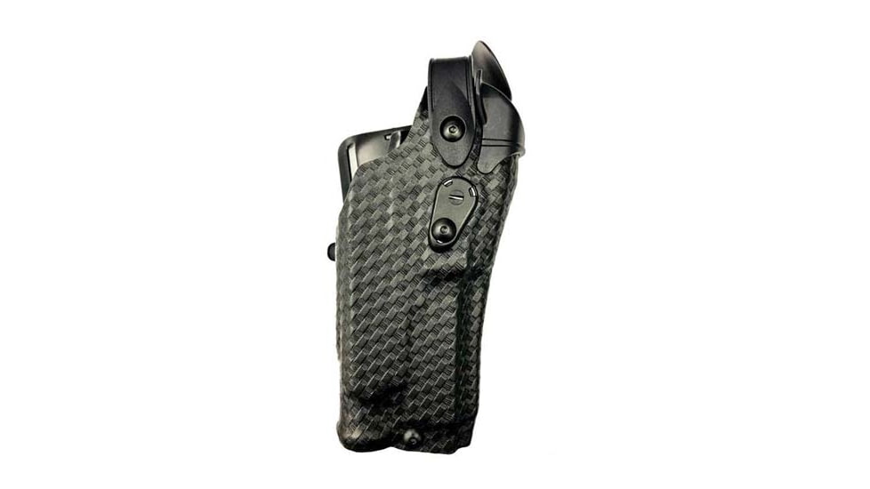Safariland Model 6360RDS ALS/SLS Mid-Ride Level III Retention Duty Holster, Glock 17 W/ Compact Light, STX Basket Weave, Right Hand, 1332644