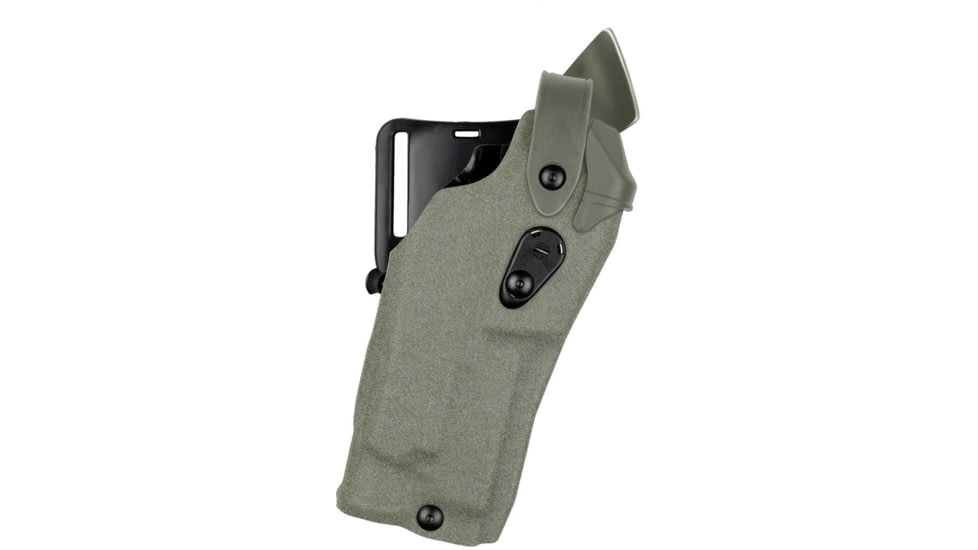 Safariland Model 6360 Als/sls Mid-ride, Level Iii Retention Duty Holster For Glock 19 W/ Light, Od Green, 6360-28325-561