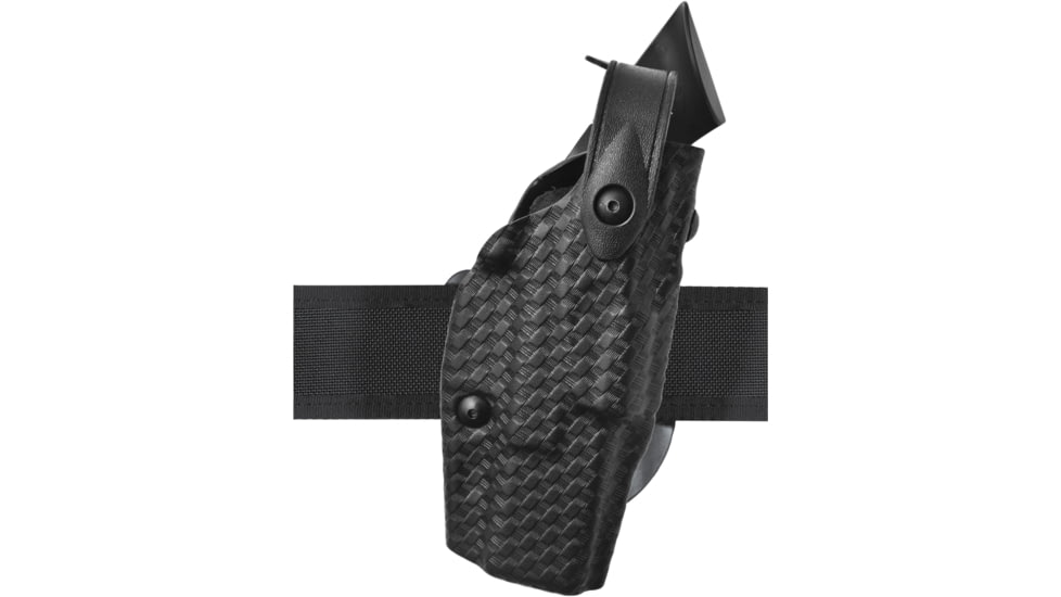 Safariland 6362 ALS/SLS Hi-Ride UBL Level III Retention OWB Duty Holster, Glock 20 Gen 1-4 w/ Light, Left, STX Basketweave, Black, 1197516