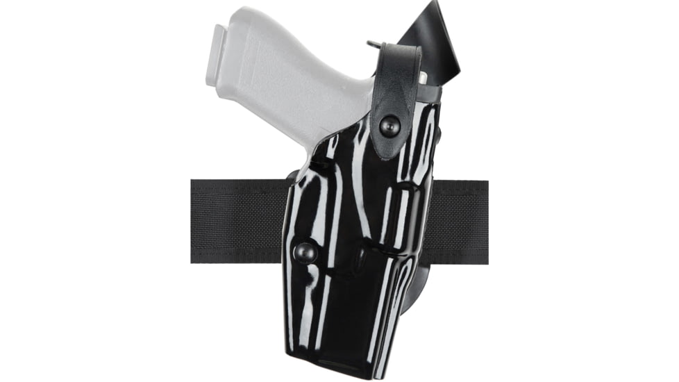 Safariland 6362 ALS/SLS Hi-Ride UBL Level III Retention Duty Holster, Glock 17/Glock 22, SureFire X300, Right, Hi Gloss, Black, 6362-832-491
