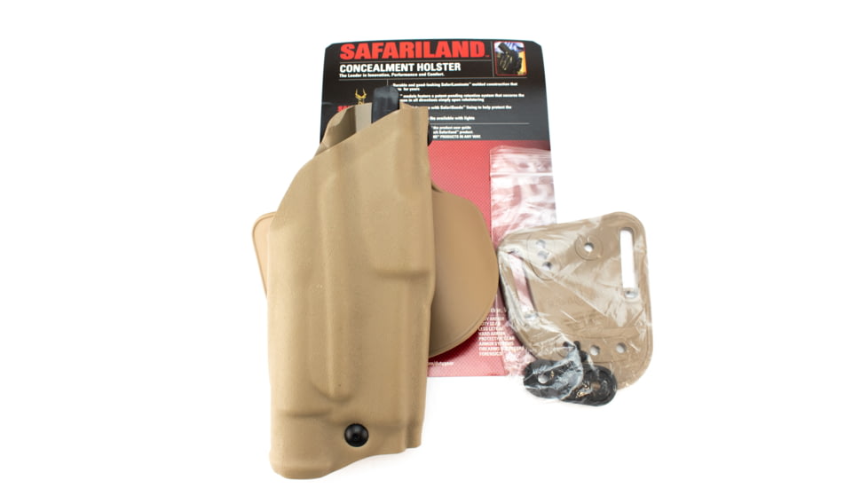 Safariland Model 6378 ALS Paddle/Belt Loop Holster, Glock 20/21 w/ITI M3 Light, Right Hand, STX Flat Dark Earth, 6378-3832-551