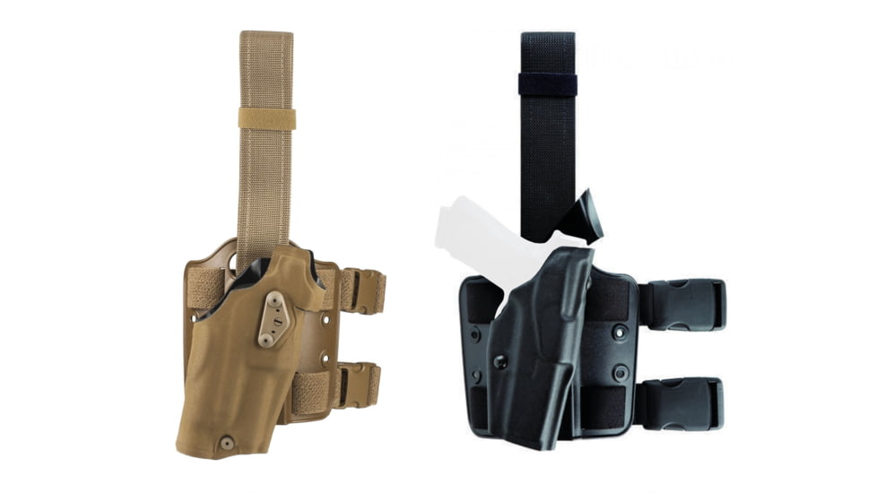 Safariland Model 6384 ALS OMV Tactical Holster, Black, Foliage Green, OD Green