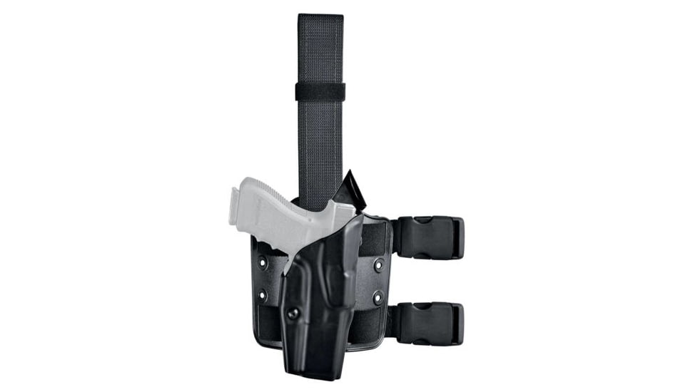 Safariland Model 6384 ALS OMV Tactical Holster, STX Plain, Right, Black, 6384-832-411-SP6