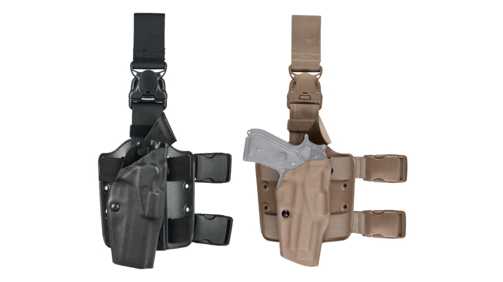 Safariland Model 6385 ALS OMV Tactical Holster With Quick Release Strap, Left Hand, Black, Flat Dark Earth, Foliage Green, OD Green