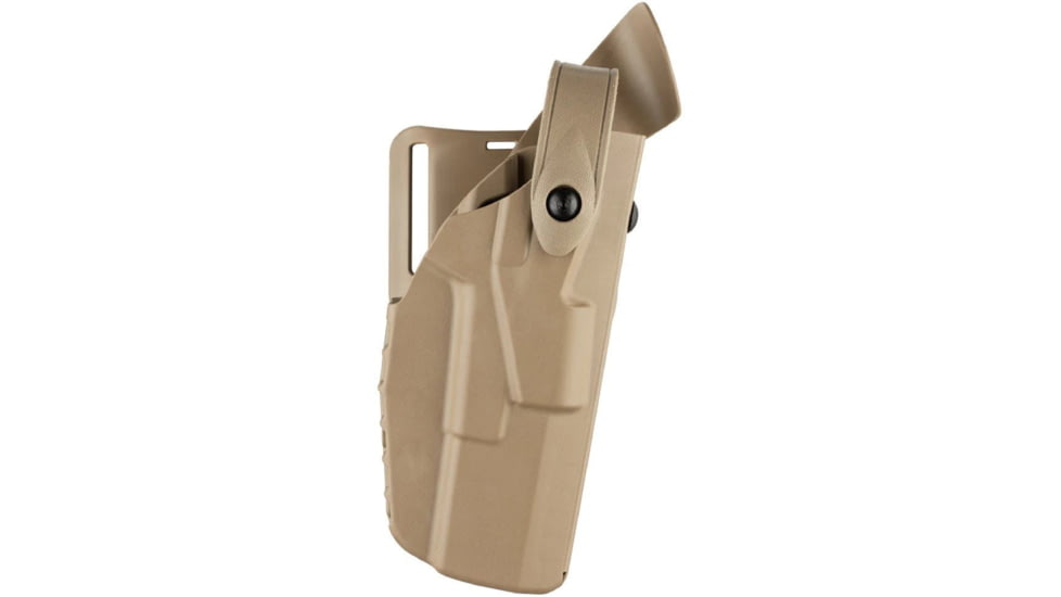 Safariland Model 7280 7TS SLS Mid-Ride, Level II Retention Duty Holster, Sig Sauer P220 9, Right Hand, Matte, FDE Brown, 1176403