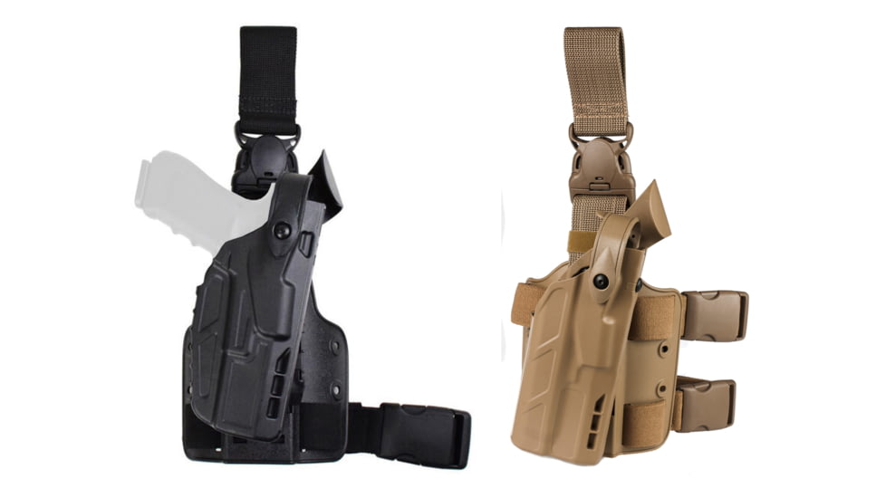 Safariland Model 7305 7TS ALS/SLS Tactical Holster w/Quick Release, Black, FDE Brown