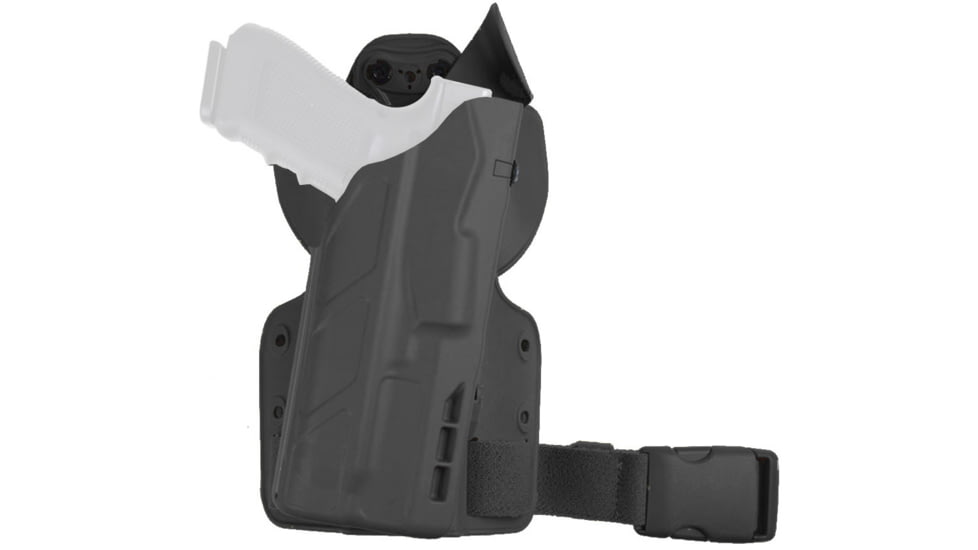Safariland Model 7354-sp6 7ts Als Ufa Universal Flex Adapter W/ Paddle &amp; Single Leg Shroud Tactical Holster, Black - 7354-6835-411-SP6