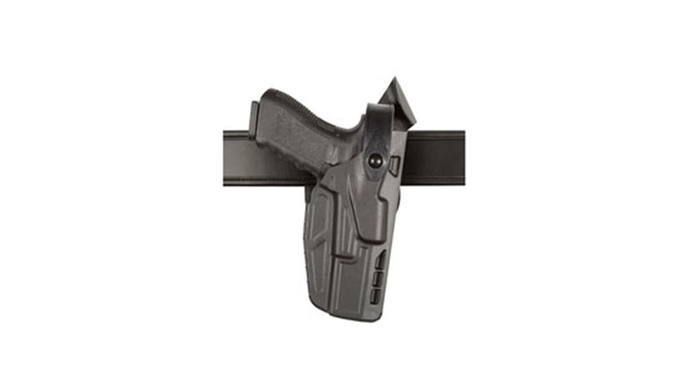 Safariland 7360 7TS ALS/SLS Mid-Ride Level III Glock Duty Holster, Glock 17/22, Right, Basketweave Black, 7360-83-481