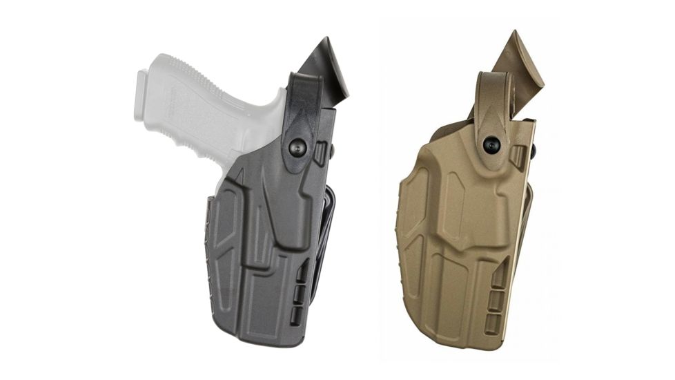 Safariland Model 7367 7TS ALS/SLS Off-Duty Belt Slide Glock Holster, Black, Flat Dark Earth