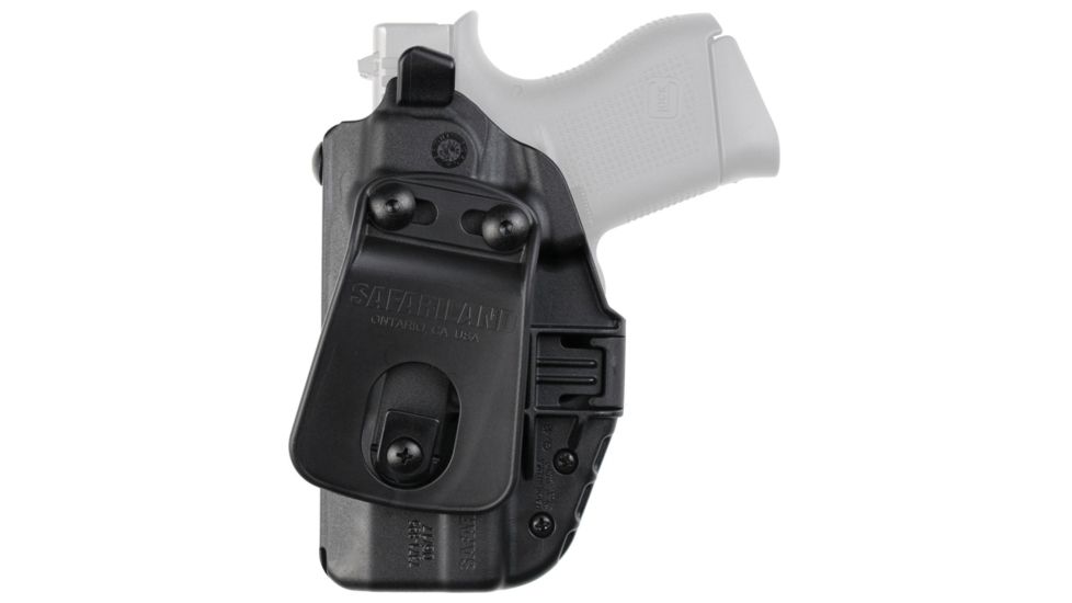 Safariland Model 7371 7TS ALS Slim Paddle Holster, Glock 43 w/Streamlight TLR-6, Right Hand, STX Plain Black, 7371-89518-411