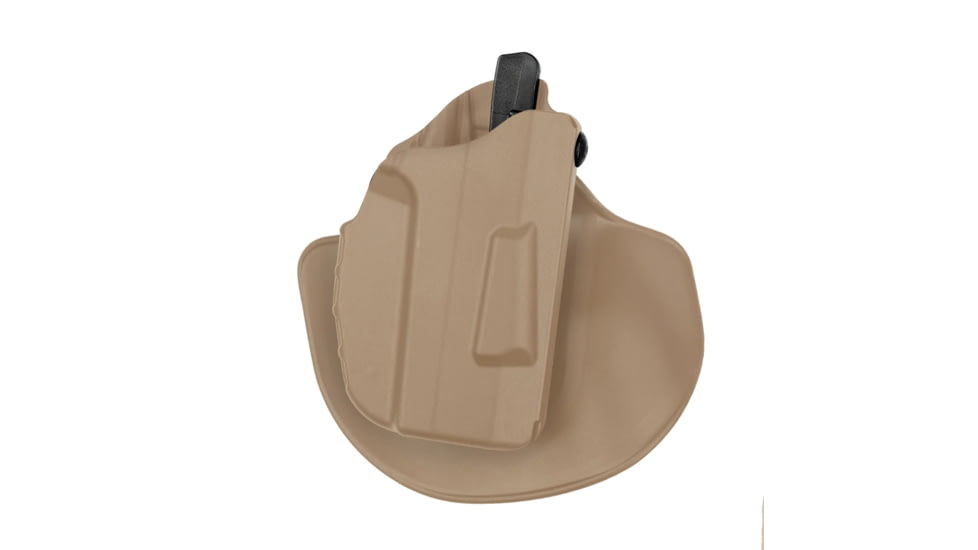 Safariland 7378 7TS ALS Concealment Paddle/Belt Loop Glock Holster, Glock 43/43X/43X MOS, Right, Plain, FDE Brown, 1334255