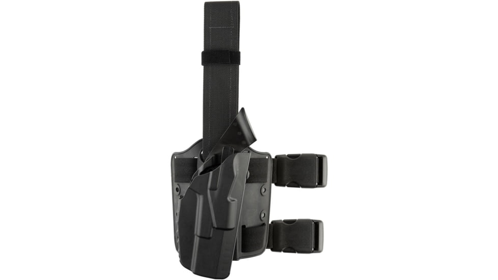 Safariland Model 7384 7ts ALS OMV Tactical Holster, STX Plain, Right, Black, 7384-383-411-SP6