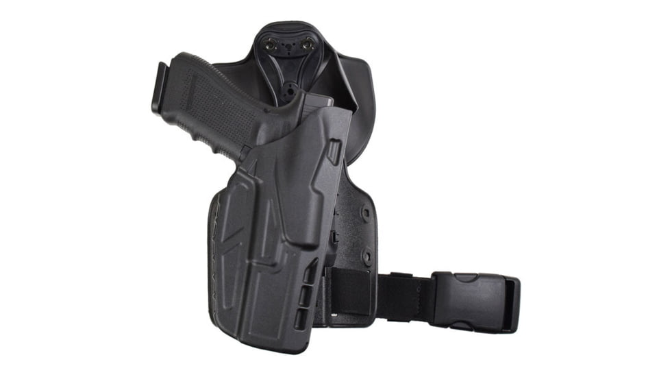 Safariland Model 7384-sp6 7ts Als Ufa Universal Flex Adapter W/ Paddle &amp; Single Strap Leg Shroud Tactical Holster, Fde Brown - 7384-7512-552-SP6