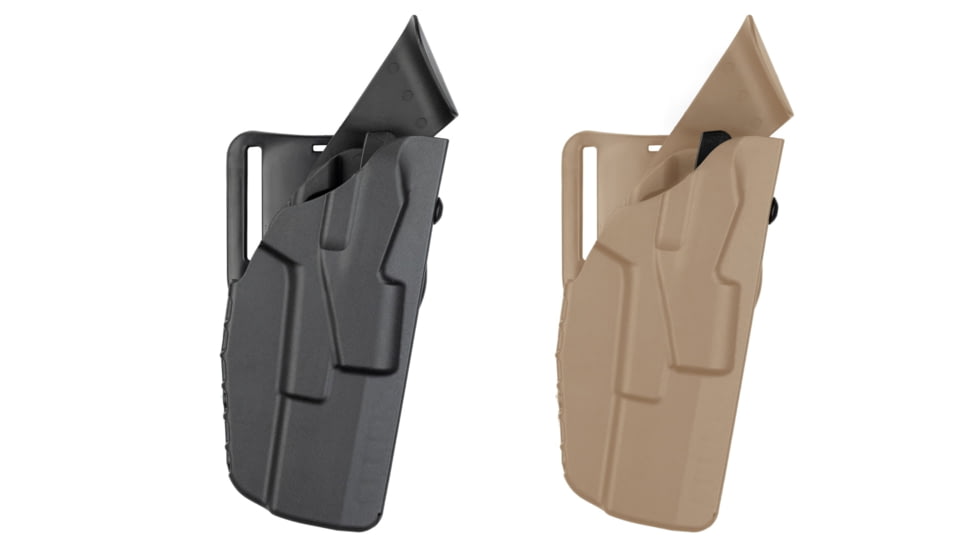 Safariland Model 7390 7ts Als Mid Ride Duty Holster SAFA-7390, Black, FDE Brown