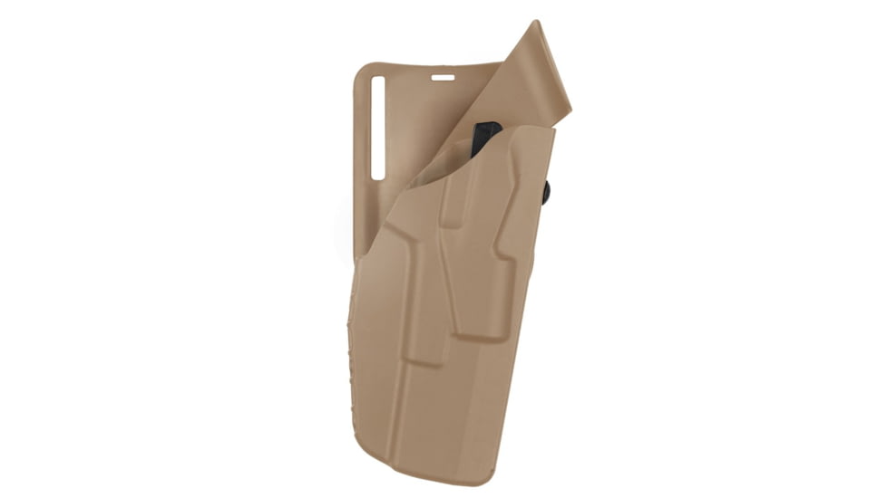 Safariland 7TS ALS Low Ride Duty Holster, Left Hand, STX Plain, FDE Brown, 7395-825-552